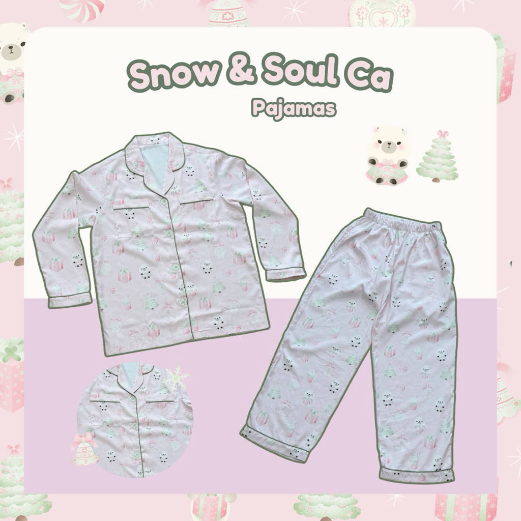 Lirica | ชุดนอน Snow & Soul Ca แขนยาวขายาว/แขนสั้นขายาว พร้อมส่ง