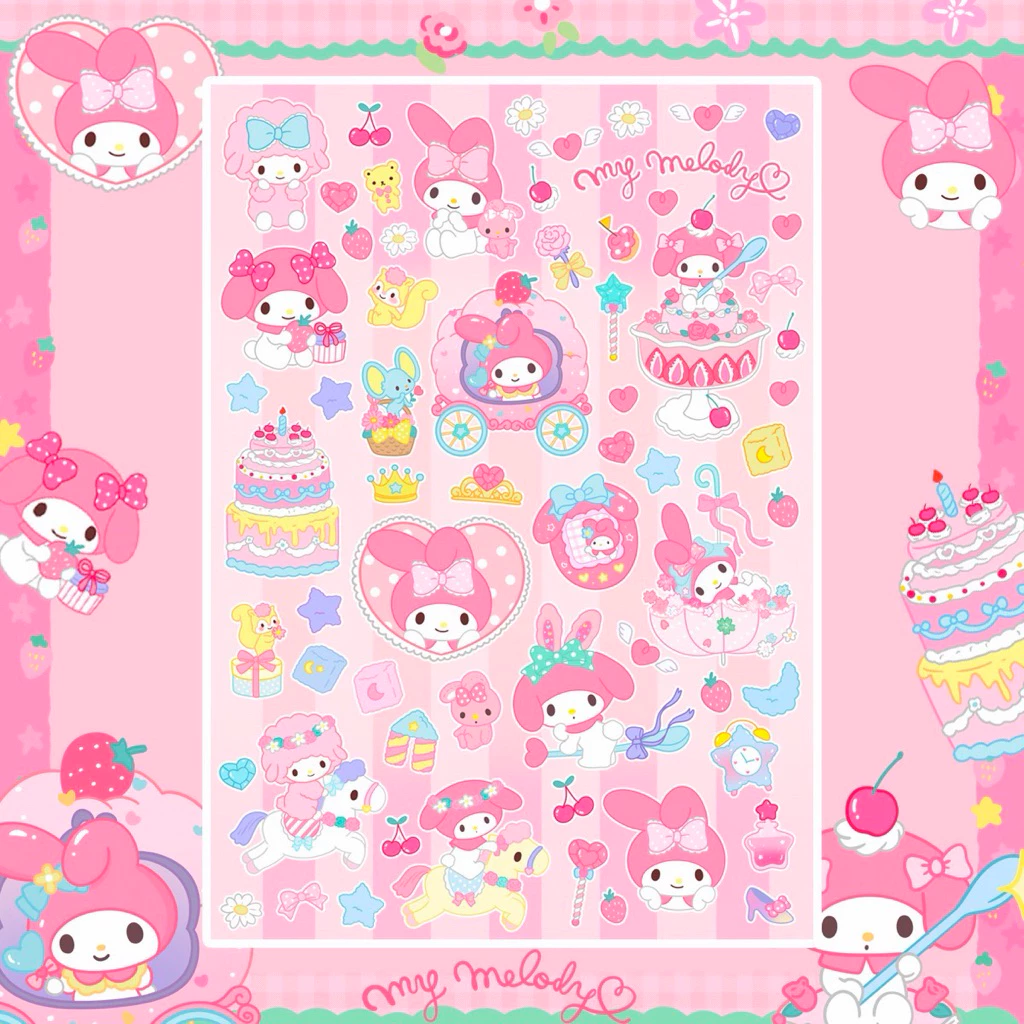 Sticker PVC Dicut A6 __________ My melody🎵