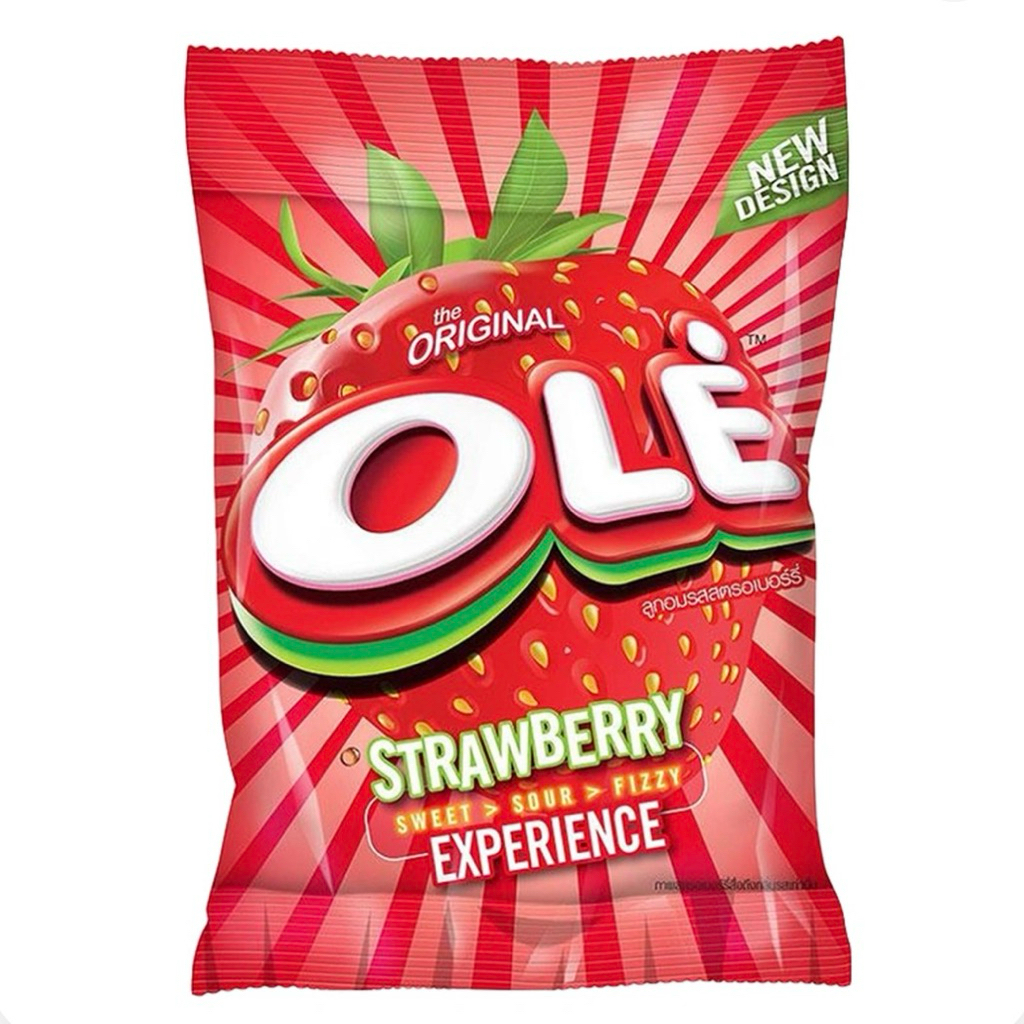 โอเล่ ลูกอม สตรอว์เบอร์รี่ 100 เม็ด 250 ก.