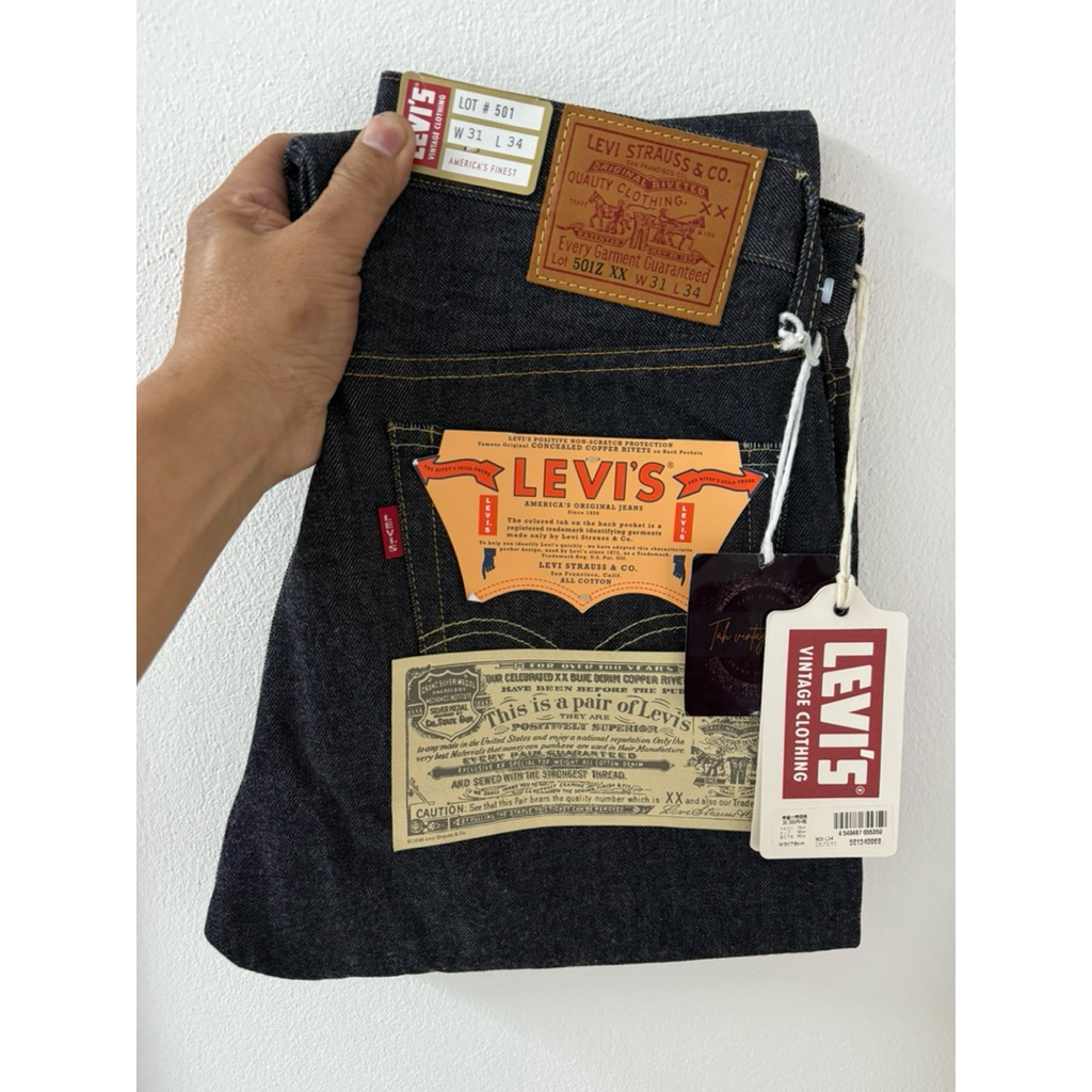 Levi’s 501 Zxx bigE ริมแดง “Representation” LVC 1954 made in USA ,Size 31/34(ขนาดจริงดูตรงรายละเอียด
