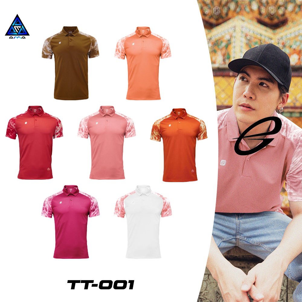 ลดแล้วลดอีก30% EGO SPORT รุ่นTHAI TONE รหัส TT-001 อีโก้ เสื้อโปโลแขนลายมัดย้อม ชุด 2 แท้100%