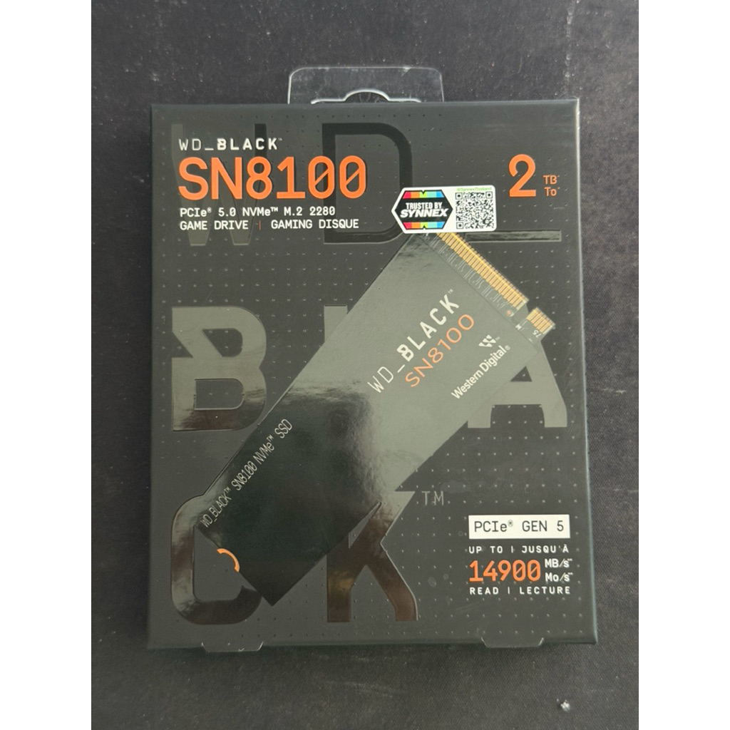 SSD WD Black SN8100 2TB  PCIE 5.0 NVMe M.2 ประกันศูนย์ไทย (มีของพร้อมส่ง)