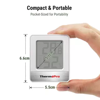 ThermoPro Digital Thermometer, Hygrometer, Humidity meter รุ่น TP-49 เครื่องวัดอุณหภูมิ และความชื้นแบบดิจิตอล