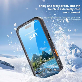 IP68 Caseกันน้ำ+ชาร์จไร้สาย ใช้งานได้อย่างต่อเนื่อง สินค้ามาใหม่สีดำ กันกระแทก สินค้ามีพร้อมส่ง