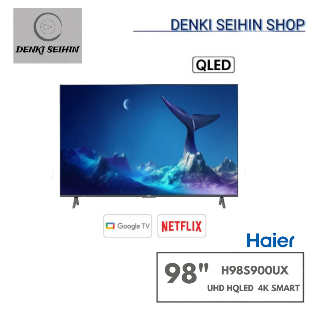 HAIER ทีวี S900UX UHD HQLED (98 , 4K, Smart, ปี 2023) รุ่น H98S900UX