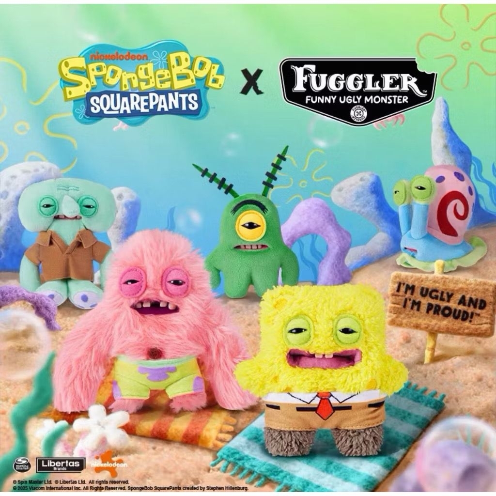 พร้อมส่งจากไทย!! พวงกุญแจ FLUGGER MONSTER x SPONGBOB  ของแท้จาก OFFICIAL FLUGGER