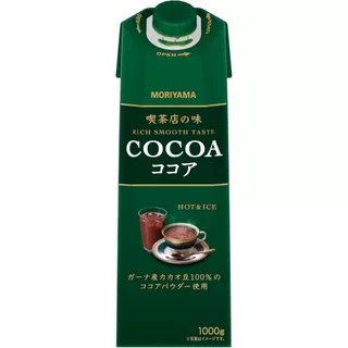 Moriyama Milk Cocoa 1000 ml เครื่องดื่มโกโก้ จากญี่ปุ่นแท้100%