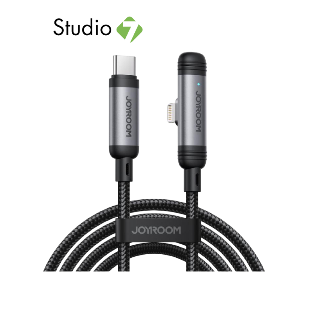 สายชาร์จ JOYROOM EnjoyX Series 90 Type-C to Lightning 30W S-A56 1.2M Black by Studio7