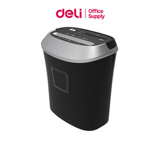 Deli เครื่องทำลายเอกสาร 20 ลิตร เครื่องย่อยกระดาษ A4 ย่อย10 แผ่น เงียบ 80เดซิเบล Paper Shredder
