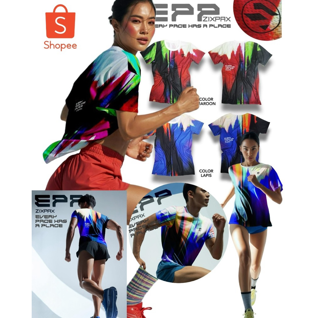 เสื้อวิ่ง สีสันสะดุดตา สุดเท่ รุ่น EPP: ทุกก้าว...มีความหมาย!