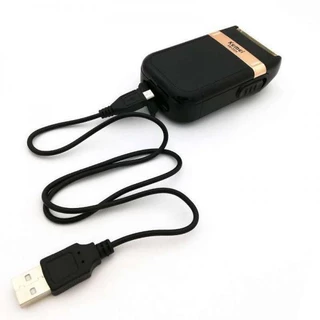 เครื่องโกนหนวดไฟฟ้า KEMEI KM-2024 แบบพกพา พร้อมกล่องของขวัญ - ชาร์จ USB เร็ว อัปเกรดของขวัญวันพ่อ ของขวัญปีใหม่ ของขวัญผ