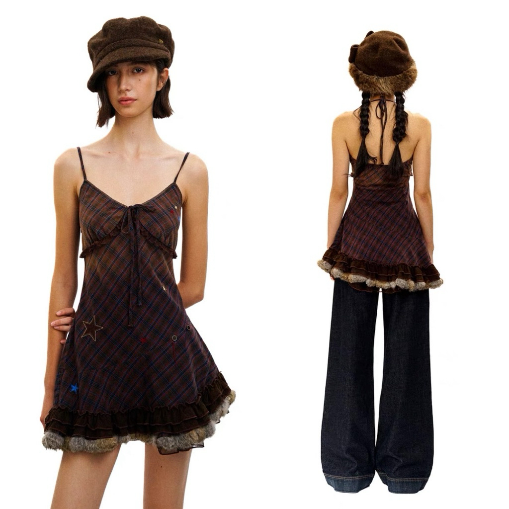 Moromoro| pre-order  Stitching dress skirt เดรส (ใช้โค้ดลด20-25%) จากช็อปแท้ ราคา ถูกที่สุด ดีลบีเคเค แกลเลอรีภาพที่ 4