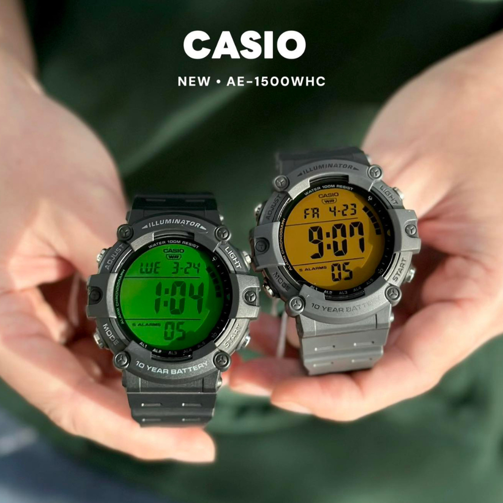 Casio Standard นาฬิกาข้อมือ รุ่น AE-1500WH,AE-1500WHX  (AE-1500WH-1A,AE-1500WH-8B,AE-1500WH-8B2)