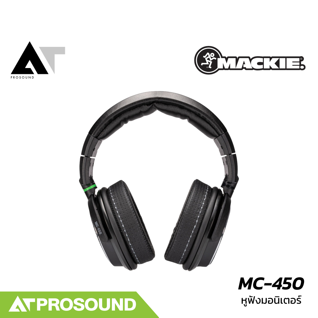 Mackie MC-450 หูฟังมอนิเตอร์มืออาชีพแบบครอบหู เสียงโปร่งกว้าง เป็นธรรมชาติ AT Prosound