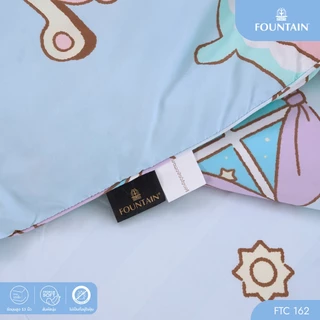 Fountain FTC162 การ์ตูน Moppu ลิขสิทธิ์แท้ Sanrio สัมผัสนุ่มลื่น ชุดเครื่องนอนฟาวน์เทน ผ้าปูที่นอน ผ้านวม