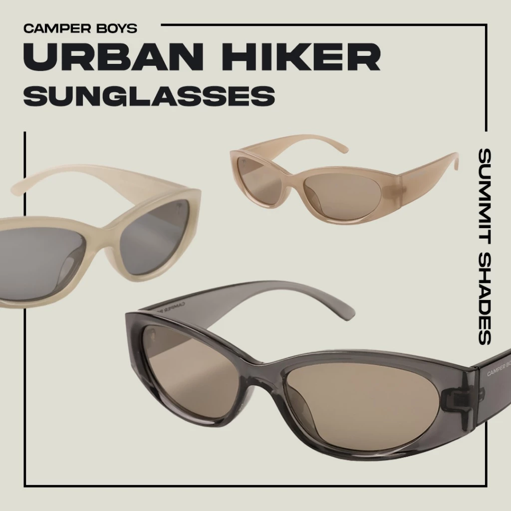 URBAN HIKER SUNGLASSES: SUMMIT SHADE แว่นกันแดดที่ทรงเป็นสไตล์ Gorpcore ใส่ได้ทั้งเดินป่าและในเมือง