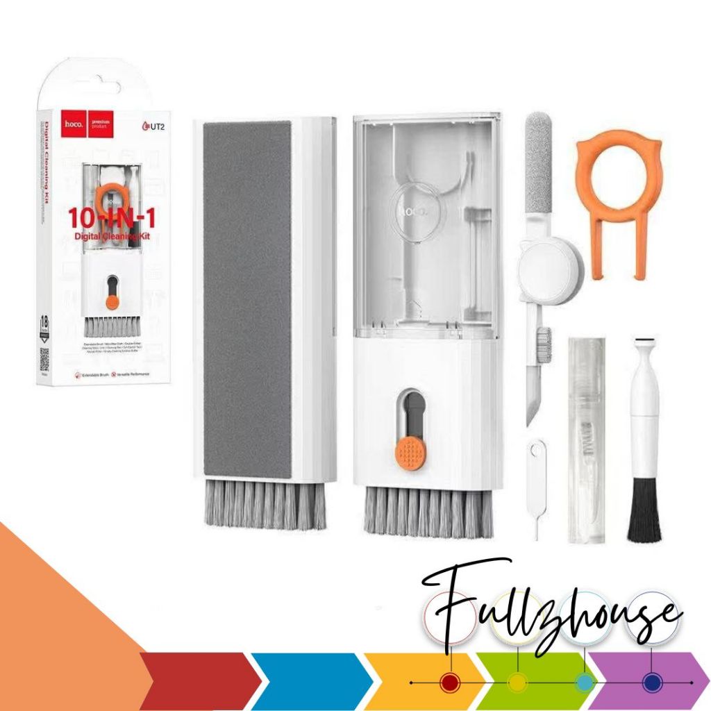 จัดส่งด่วน Hoco UT2 Multifunctional Cleaning Set ชุดทำความสะอาดอิเล็กทรอนิกส์แบบอเนกประสงค์ 10in1
