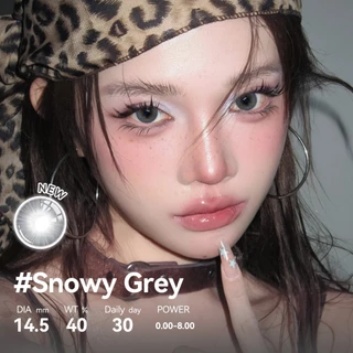 COCOMUSE คอนแทคเลนส์ รุ่น Snowy Bi-color: รูปทรงธรรมชาติ เส้นผ่านศูนย์กลาง 14.5 มม. แบบใช้แล้วทิ้งรายเดือน บรรจุ 2 pcs