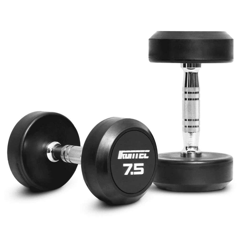 ดัมเบลกลม หุ้มยาง IRONTEC ขนาด 2.5 - 10KG X 2 ชิ้น (DB4012) - เครื่องออกกำลังกาย แบรนด์ IRONTEC รูปที่ 6
