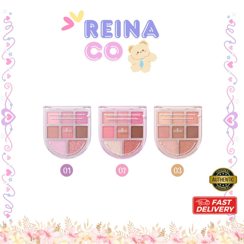 OD2023 Romance Mood Eye palette อายแชโดว์ 8 เฉดสีในตลับเดียว