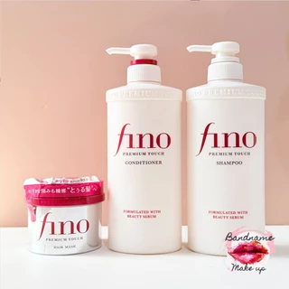 ของแท้100% Shiseido Fino Premium Touch Shampoo / Conditioner 550ml — ผมนุ่มลื่น เงาสลวย ฟื้นผมเสียแบบซาลอนญี่ปุ่น
