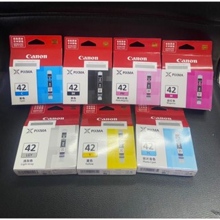 Canon CLI-42 BK/ C/ M/ Y/ PC/ PM/ GY/ LGY ตลับหมึกอิงค์เจ็ท …