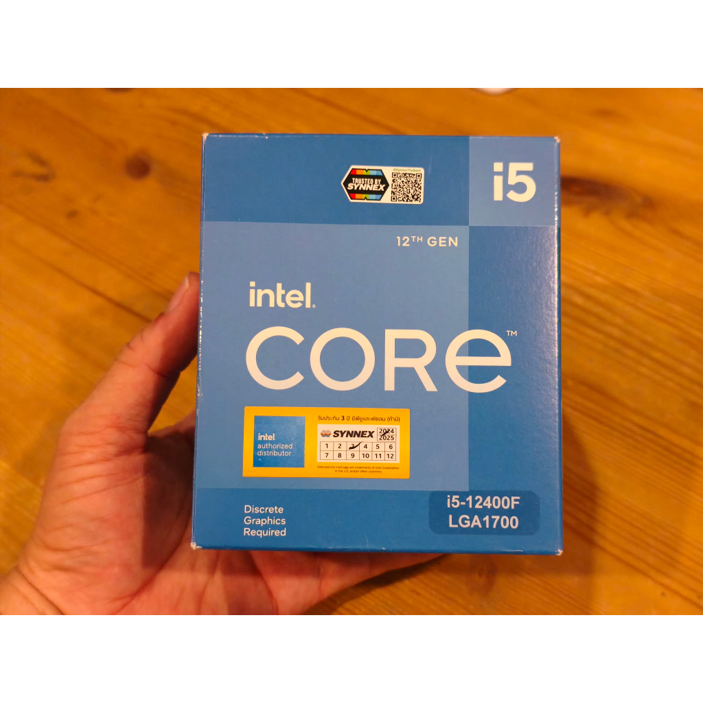 CPU (ซีพียู) INTEL CORE I5-12400F 2.5 GHz (SOCKET LGA 1700) (มือสอง ประกันศูนย์ไทยครบกล่อง)
