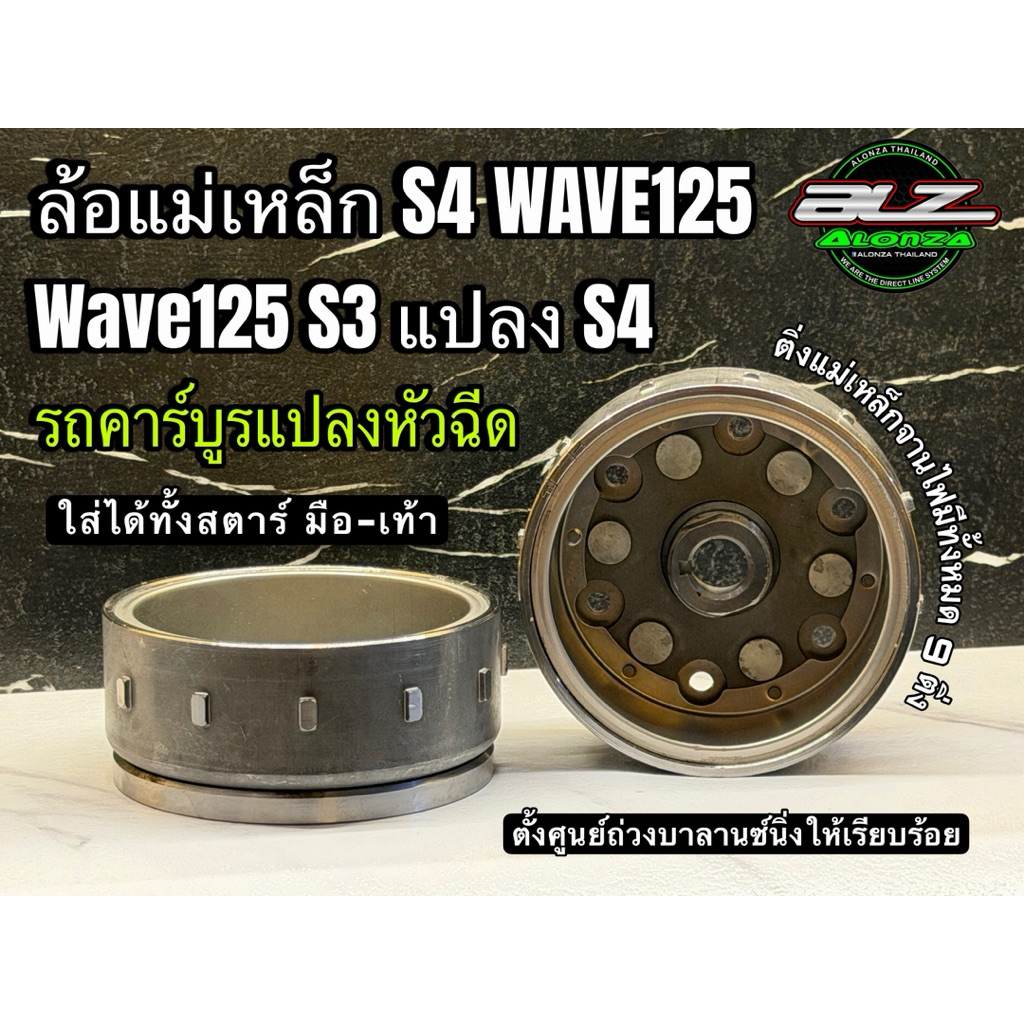 แม่เหล็กจานไฟ หัวฉีด S4 wave125iปลาวาฬ msx ของใหม่แม่เหล็กแต่ง บาลานซ์นิ่งมาแล้วพร้อมส่งในไทย สตาร์มือ-เท้า ใช่ร่วมกัน