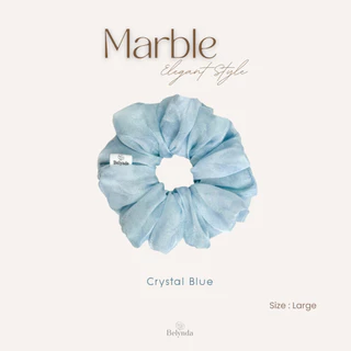 Belynda ♥ Scrunchies ♥ Marble ♥ ยางรัดผมโดนัท ผ้าชีฟองลายหินอ่อน