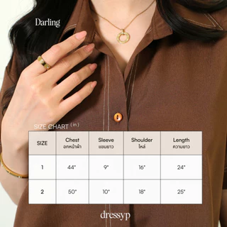 dressyp - Darling เสื้อคอปก ดีเทลเดิน Stitching ดีไซน์ตะเข็บสุด Craft dp363