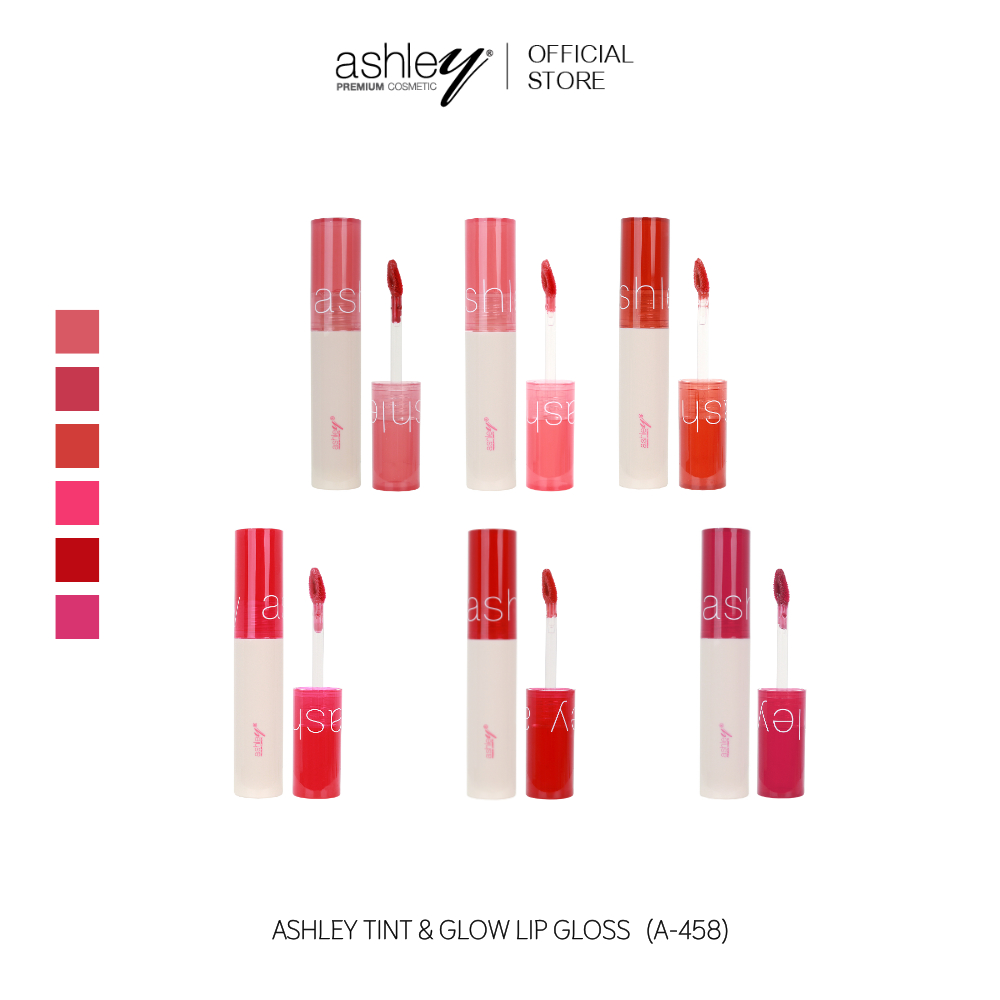 Ashley Tint & Glow Lip Gloss ลิปทินท์ปากฉ่ำ (A-458)