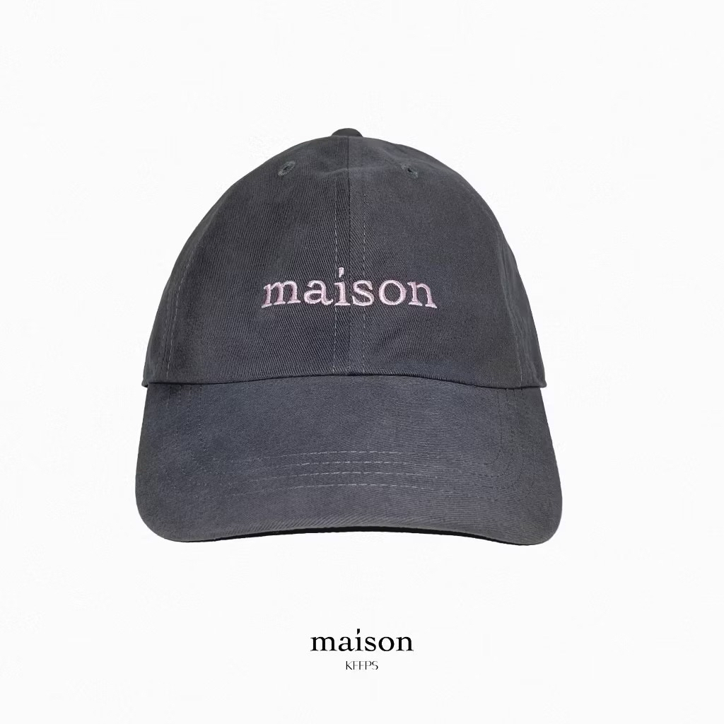 maison keeps ส่งต่อ *แค่ตัดป้ายไม่เคยใส่* (ชอป790฿) หมวกแก๊ป (หมวกเบสบอล) รุ่น original logo cap สีเ
