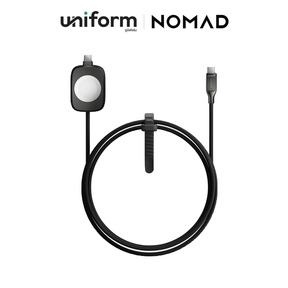 NOMAD สายชาร์จ Universal Cable ใช้สำหรับ Apple Watch - 1.5m Carbide