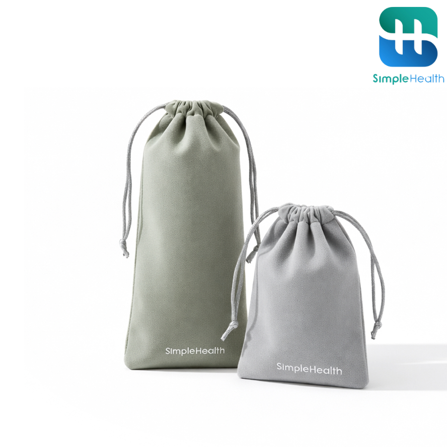 Simple healthcare ถุงผ้า ถุงหูรูด ใส่ของใช้ส่วนตัว