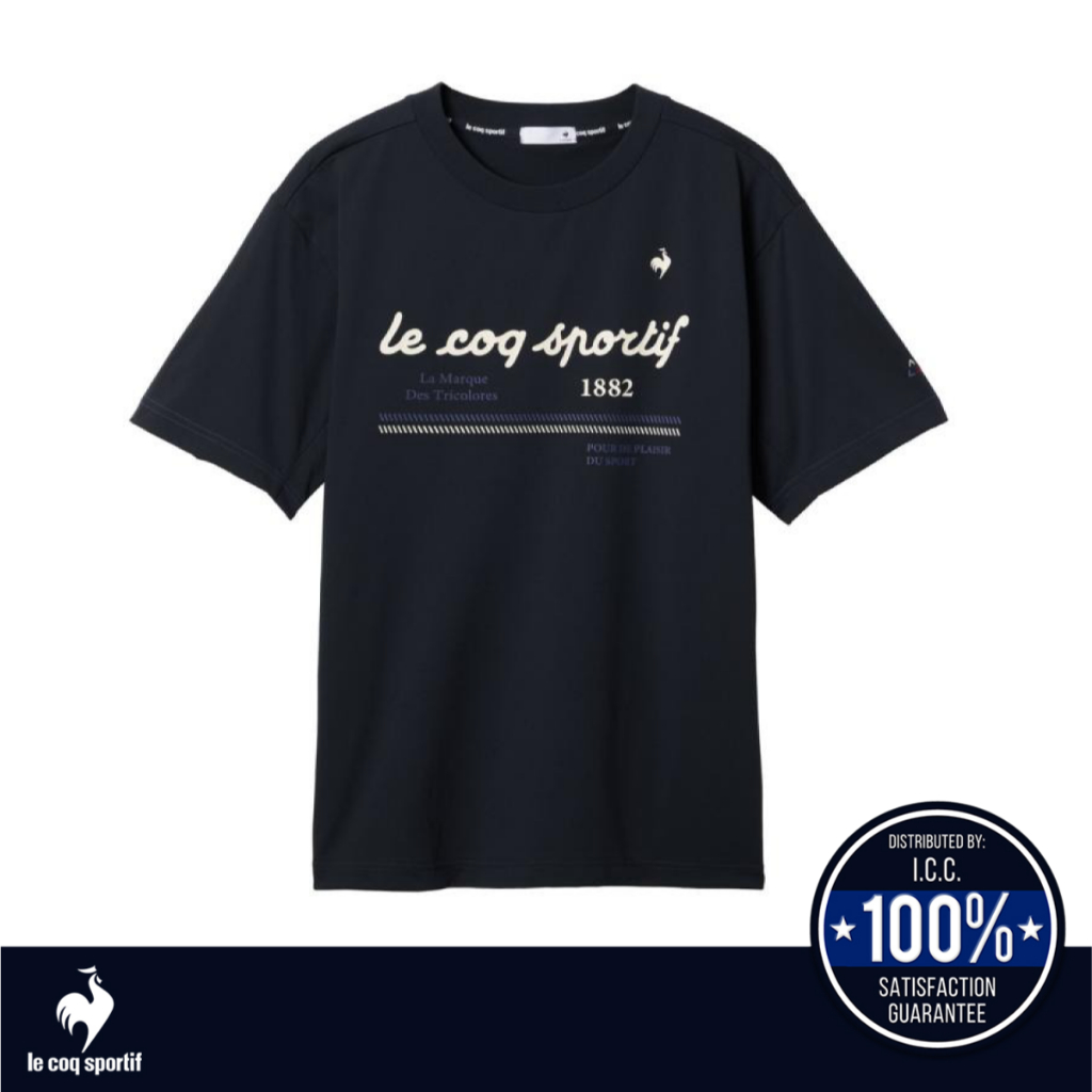 le coq sportif เสื้อยืดแขนสั้น Helanca Sunscreen NIR (เสื้อกันแดด , แฟชั่นสปอร์ต)