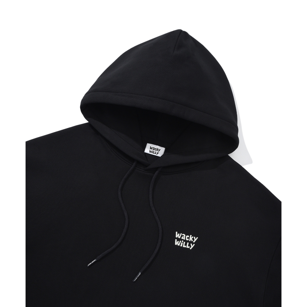 WACKY WILLY เสื้อฮู้ดดี้รุ่น Sign Logo Hoodie Black (80011SSLHDU_H5BKXX) — صورة 4