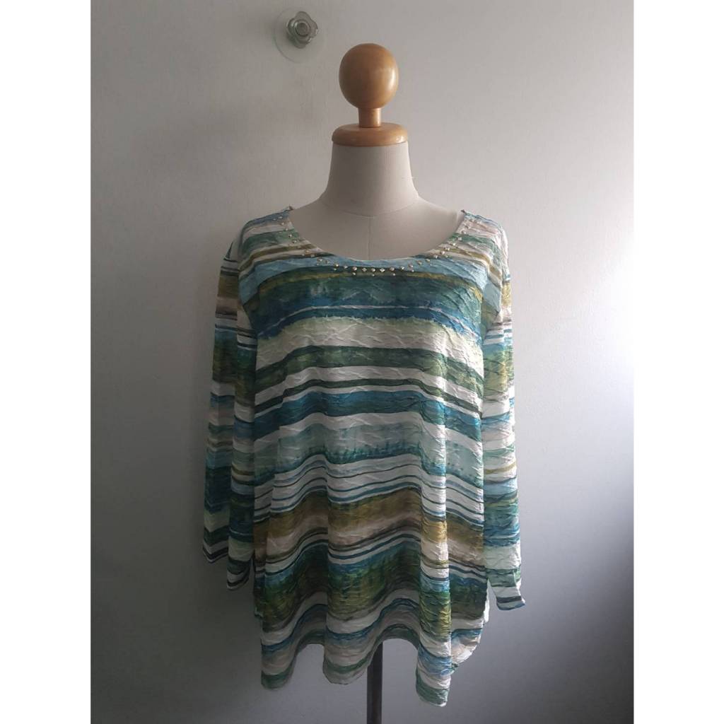 เสื้อโพลียืดมีลายในตัว alfred dunner 58/26