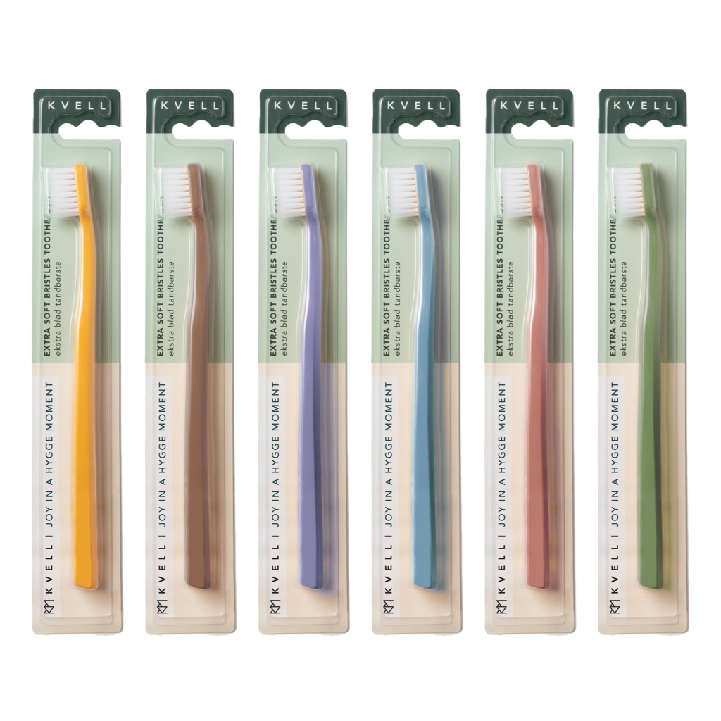 Kvell คเว็ล แปรงสีฟันสูตรขนแปรงนุ่มพิเศษ (คละสีด้าม) Extra Soft Bristle Toothbrush (Assorted Handle 