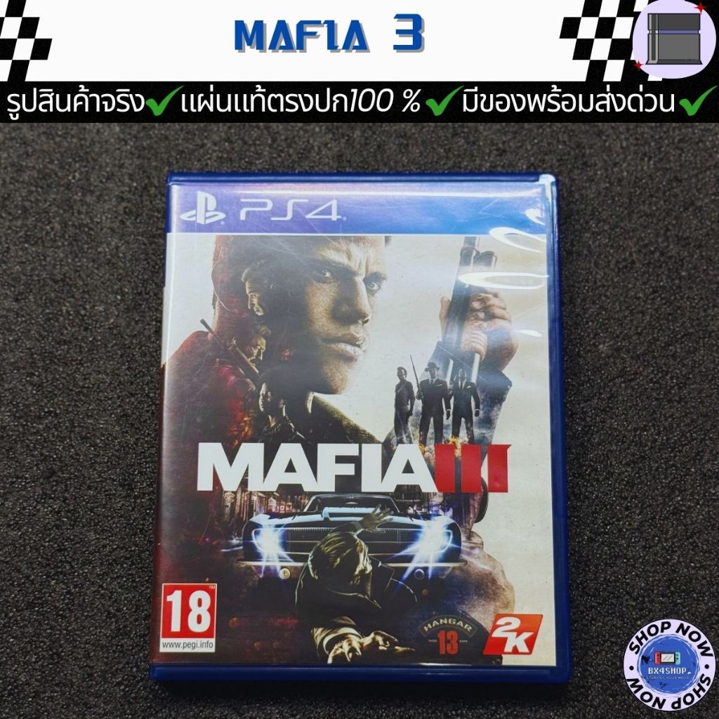 แผ่นเกม PS4 ( MAFIA 3 )มือ2 ของแท้ตรงปก พร้อมส่งด่วน