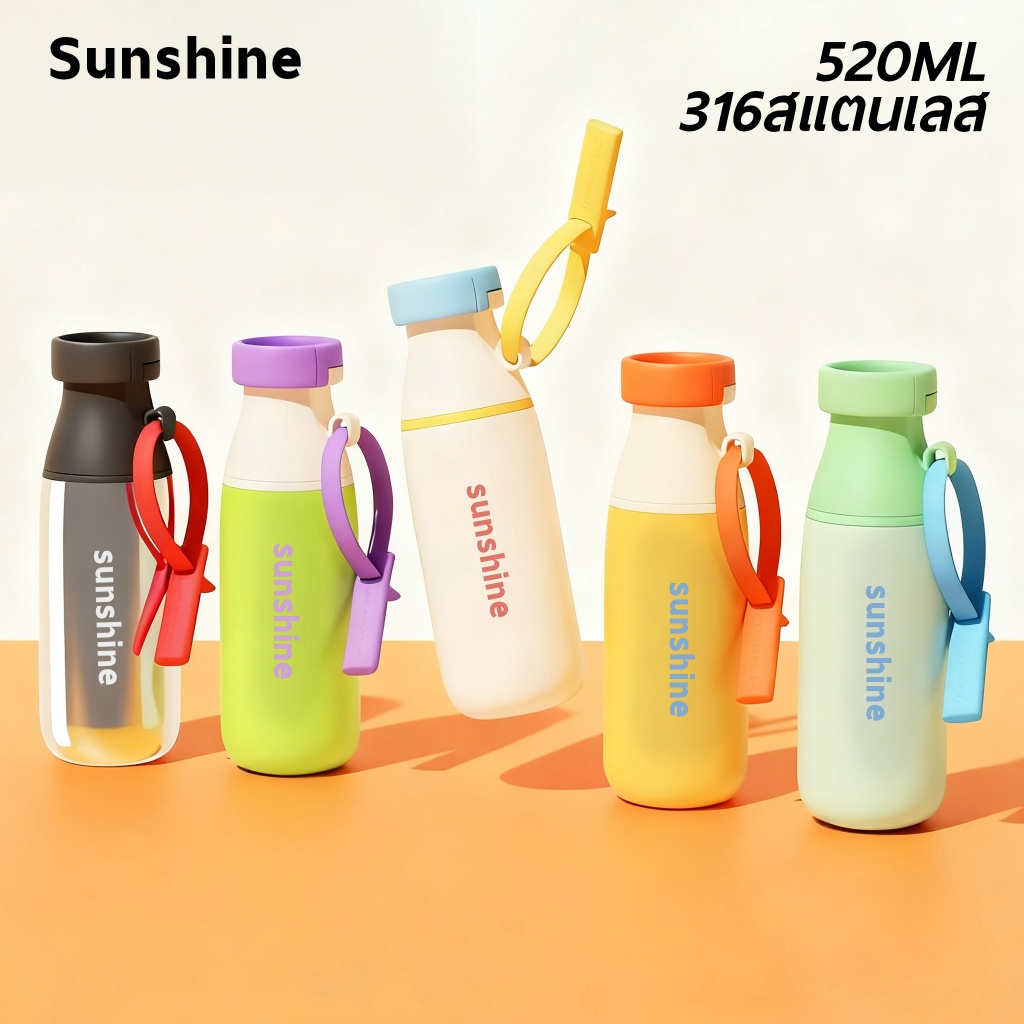 ถ้วยน้ําฟางความจุขนาดใหญ่ 316 สแตนเลสขวดน้ําเก็บความเย็น 520 ml Chakolab Cup รุ่นเดียวกัน