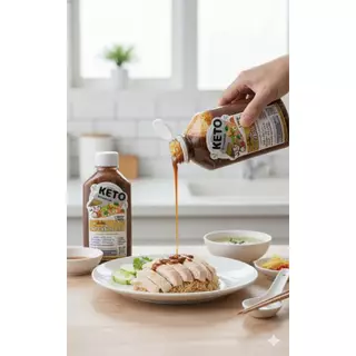น้ำจิ้มข้าวมันไก่ สูตรเด็ด [KETO] : Low carb, 0%น้ำตาล, ไม่ใส่ผงชูรส, โซเดียม​ต่ำ, ไขมันต่ำ] by FitFood GoodSauce