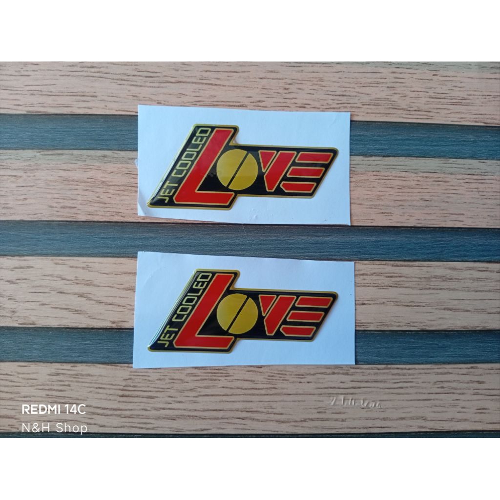 RC80 RC100 โลโก้LOVE สติ๊กเกอร์นูน ติดฝากระเป๋า