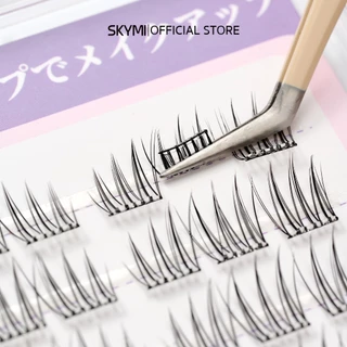 SKYMI ขนตาปลอมมีกาวในตัว สไตล์เกาหลีขนตาเป็นเส้นสวย สายหวานติดได้ ติดแล้วตาโตสวยแบ๊ว ขนตาสีดำอ่อนนุ่ม S06 Candy แคนดี้