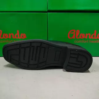 Alando รองเท้าคัทชูหนังแบบสวม สำหรับผู้ชาย สีดำ ไซส์ 39-45