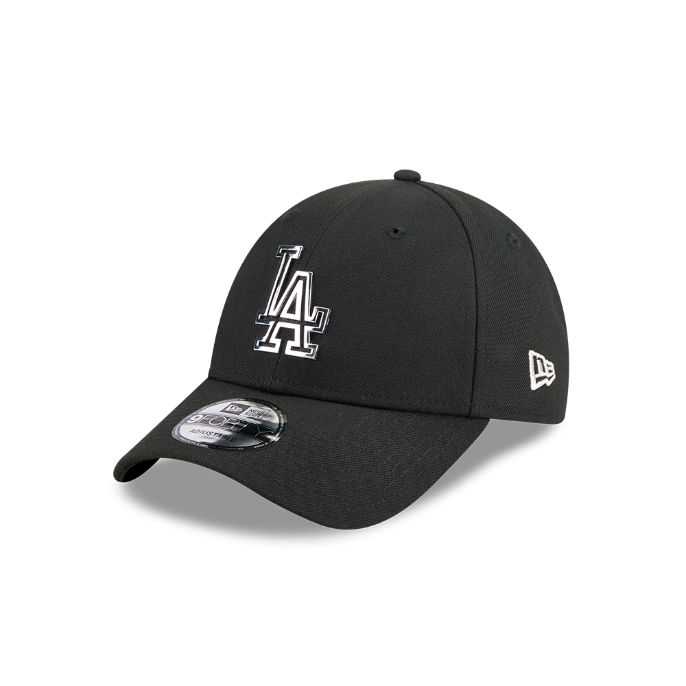 New Era หมวกรุ่น LOS ANGELES DODGERS METAL BADGE SILVER BLACK 9FORTY CAP