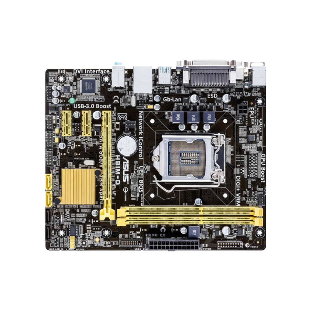 เมนบอร์ด ASUS H81M มีซ็อกเก็ต LGA1150 และหน่วยความจำ DDR3 ขนาด 16GB ซึ่งใช้งานร่วมกับโปรเซสเซอร์ Core i7/Core i5/Core i3