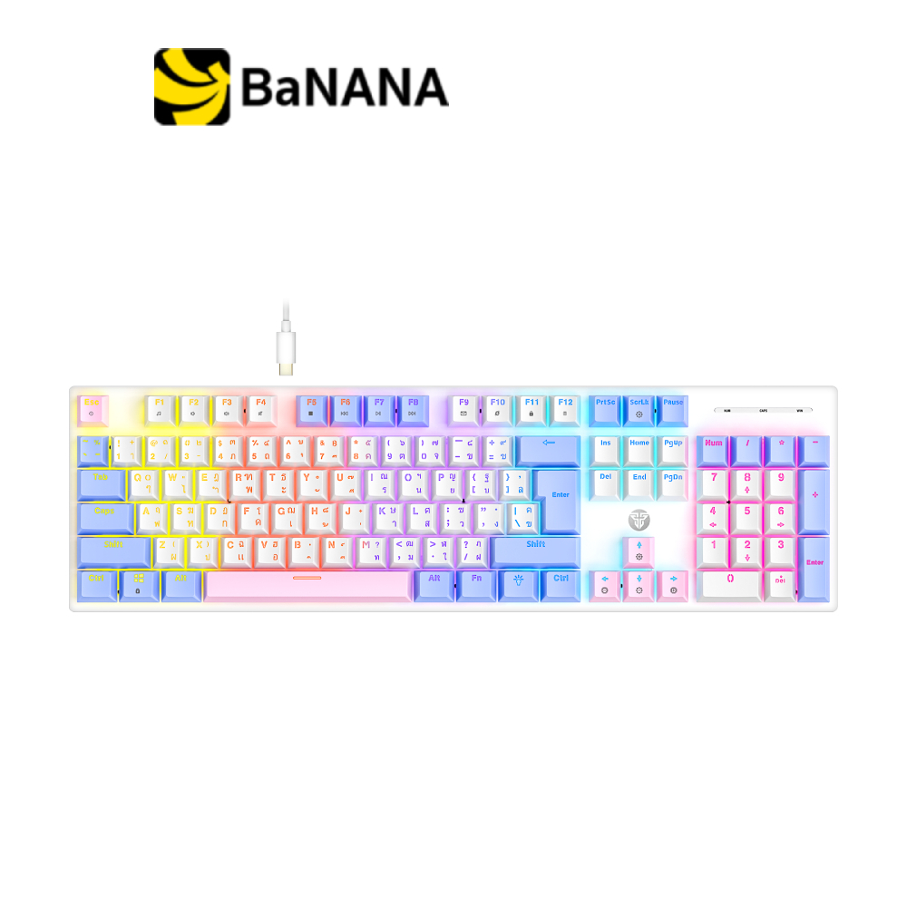 คีย์บอร์ดเกมมิ่ง Fantech Mechanical MK889 Pro Purple&White by Banana IT