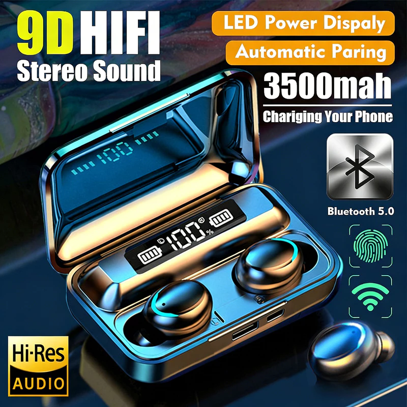 หูฟัง TWS Bluetooth สเตอริโอ แยกเสียงซ้ายขวา thumbnail 5
