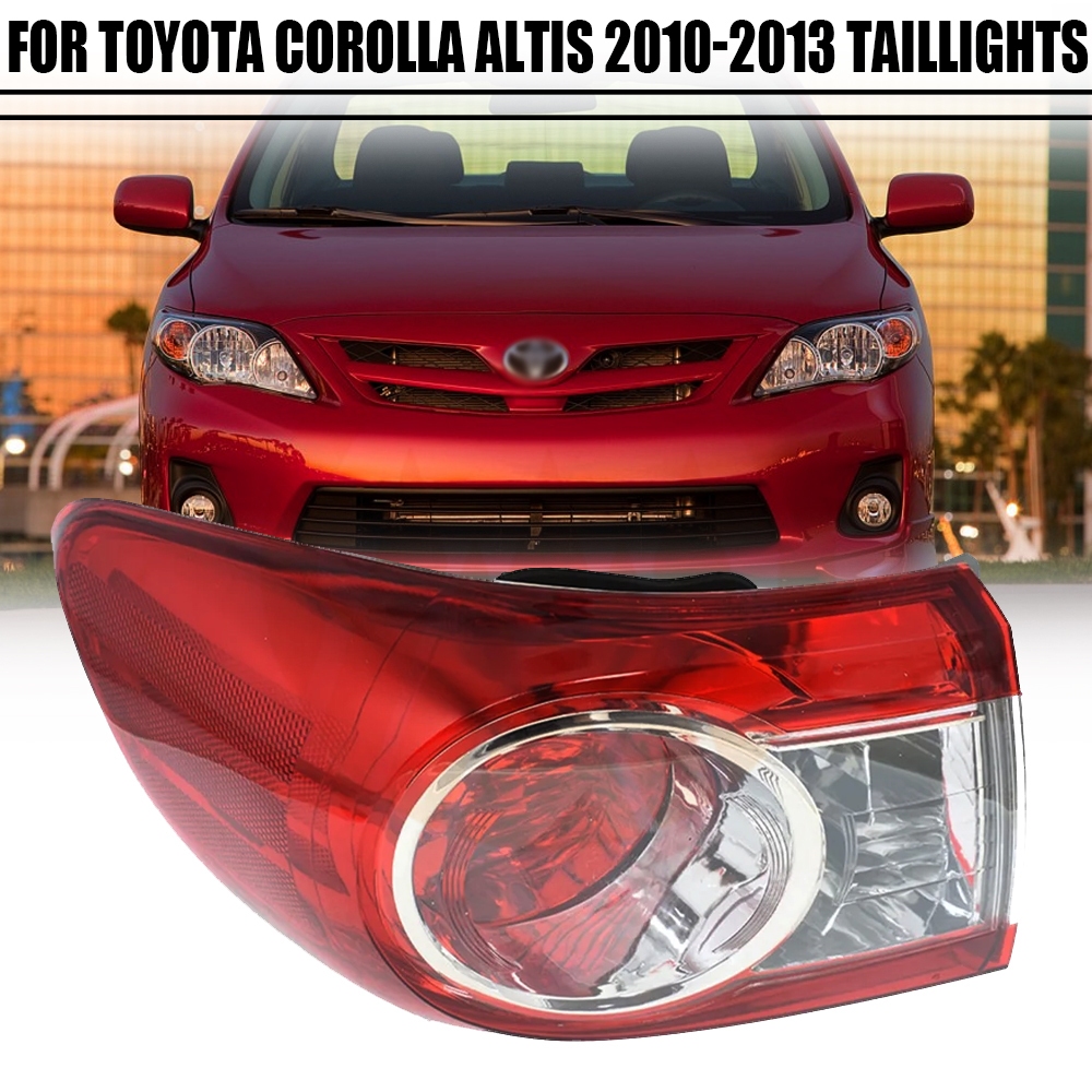 ไฟท้าย TOYOTA Corolla Altis 2010 2011 2012 2013 ฮาโลเจน ไฟท้ายหลัง ไม่รวมหลอดไฟ ราคาดี แต่ง 1ชิ้น