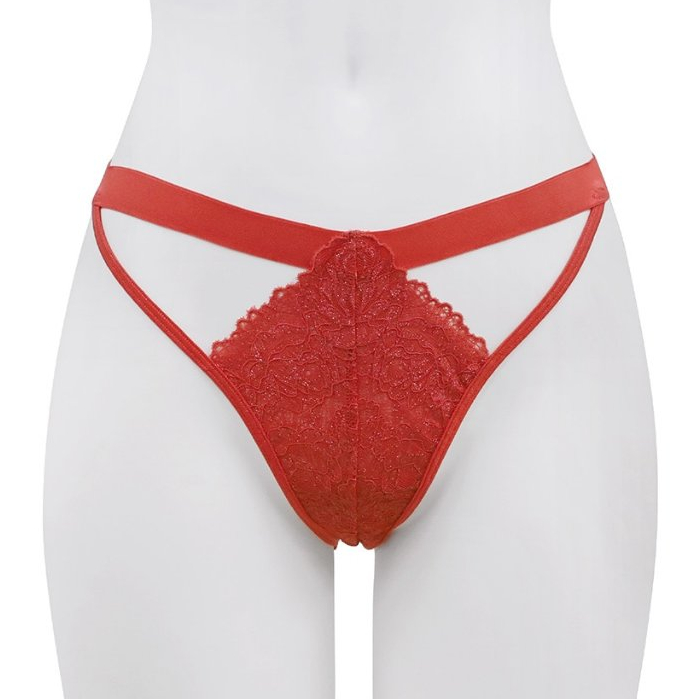 Annebra กางเกงในลูกไม้ ทรงตอง ผ้าลูกไม้ยืด Thong Lace Panty รุ่น AU3-012 ราคา ถูกที่สุด ดีลบีเคเค แกลเลอรีภาพที่ 4
